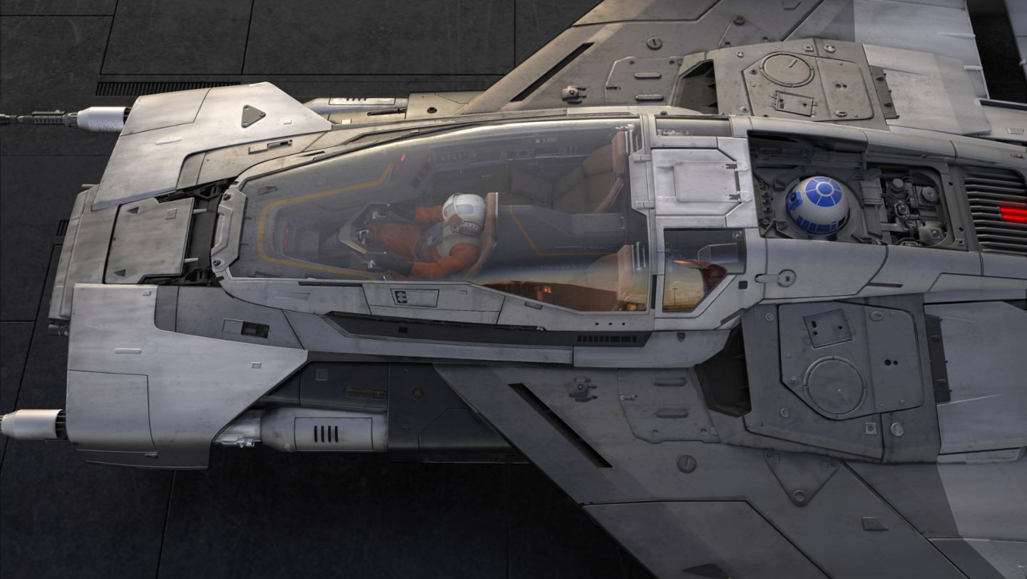 Fantasy starship Star Wars Tri-Wing S-91x Pegasus Starfighter, 2019, PCNA